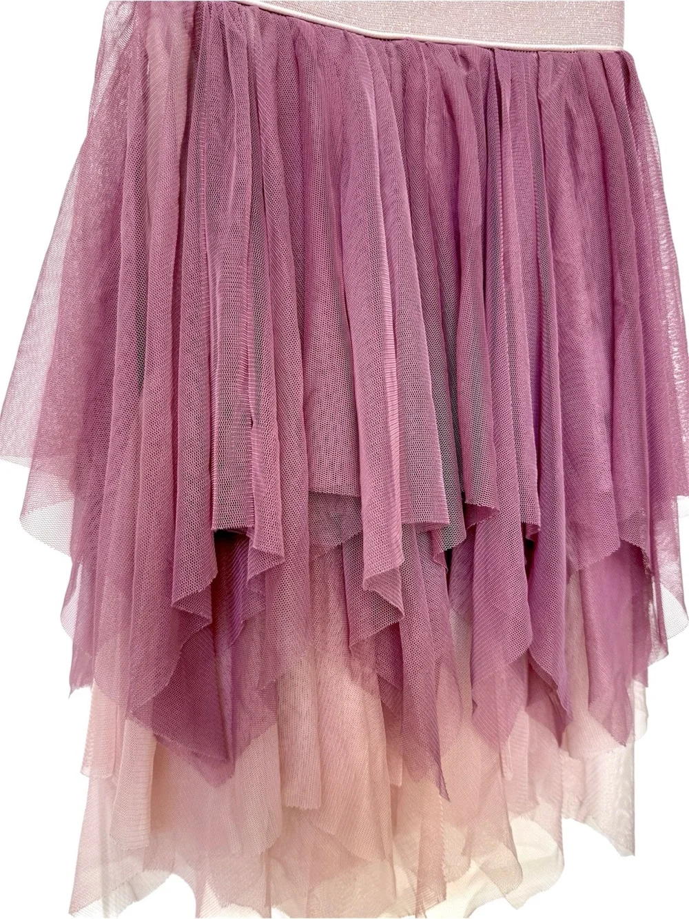 Cat & Jack Sparkle Mauve Pink Ombre Tulle Fairy costume Dress Size 6/6X